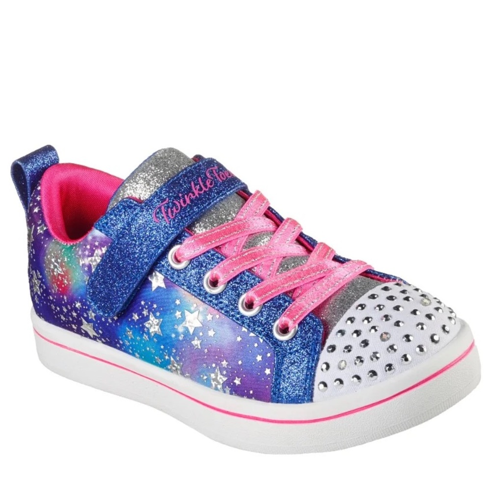 NIB Twinkle Toes Skechers Sparkle Rayz - Galaxy Brights light up shoes 10